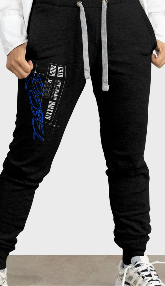 Rebel Jogger - White print